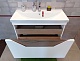 Бриклаер Мебель для ванной Брайтон 100 (Фостер) белая матовая/дуб кера – фотография-22